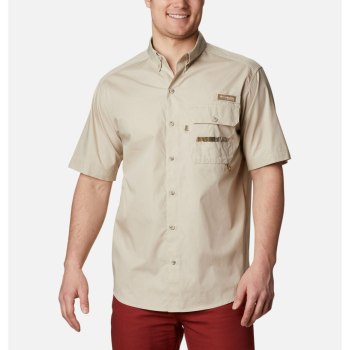 Columbia PHG Sharptail Short Sleeve Big, Camisa Kaki Para Hombre | 475831-EVP